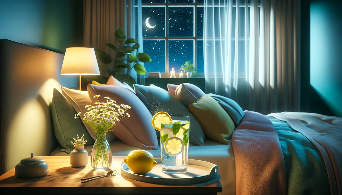 Ilustrasi Lemon dan Tidur Berkualitas: Bagaimana Sari Lemon Bantu Kamu Tidur Lebih Nyenyak