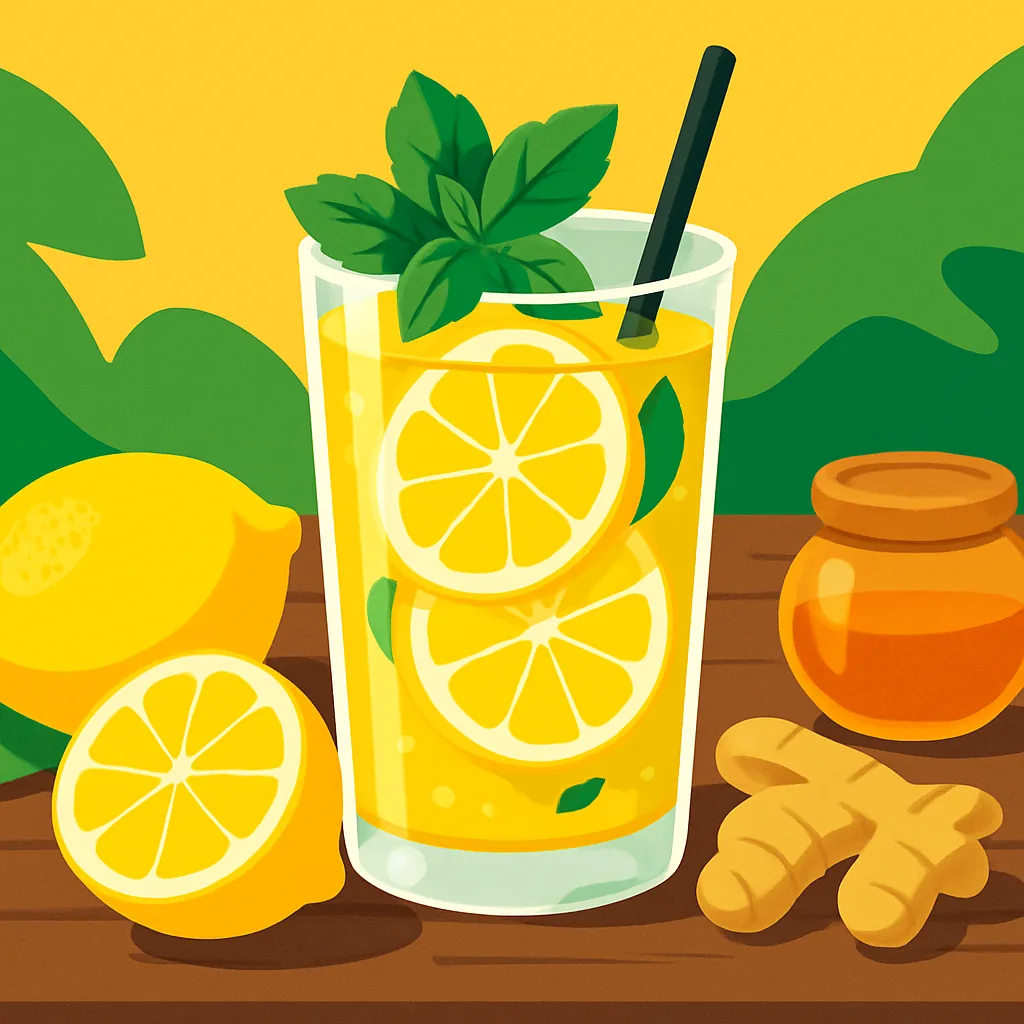 Ilustrasi Resep Minuman Sari Lemon Murni Detox untuk Gaya Hidup Sehat